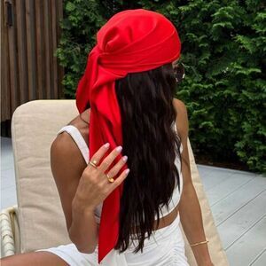 Vibrant Red Headscarf G29
